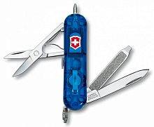 Мультиинструмент Victorinox Нож перочинныйSignature Lite Sapphire 0.6226.T2 58мм 7 функций полупрозрачный синий