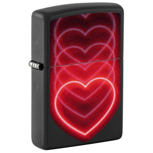 499 ZIPPO ZIPPO Hearts Designпокрытием Black Light 499 ZIPPO ZIPPO Hearts Designпокрытием Black Light
