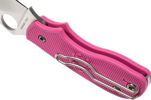 147 Spyderco Нож складной Squeak Pink154PPN фото 3