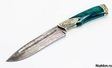 Военный нож  Авторский Нож из Дамаска №22