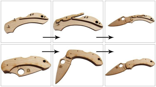 122 Spyderco Dragonfly Wooden Kit фото 17