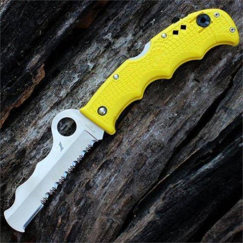 Складной нож Spyderco Rescue Assist™ Salt Yellow - 79PSYL фото 17 Складной нож Spyderco Rescue Assist™ Salt Yellow - 79PSYL фото 17